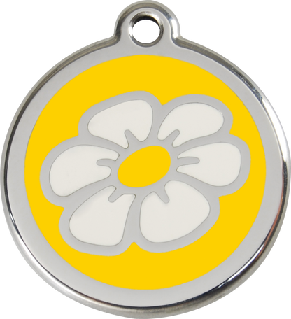 Red Dingo Enamel Dog Tag - Daisy