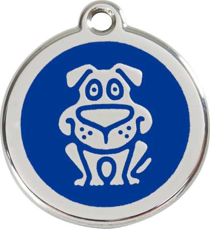 Red Dingo Enamel Dog Tag - Dog