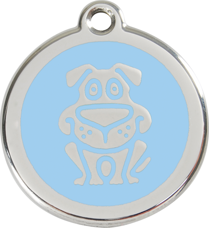 Red Dingo Enamel Dog Tag - Dog