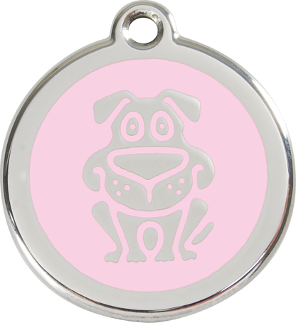 Red Dingo Enamel Dog Tag - Dog