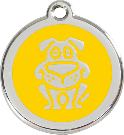 Red Dingo Enamel Dog Tag - Dog