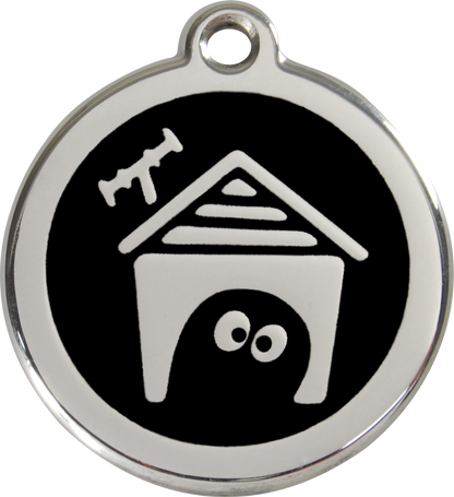 Red Dingo Enamel Dog Tag - Dog House