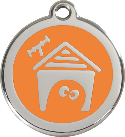 Red Dingo Enamel Dog Tag - Dog House