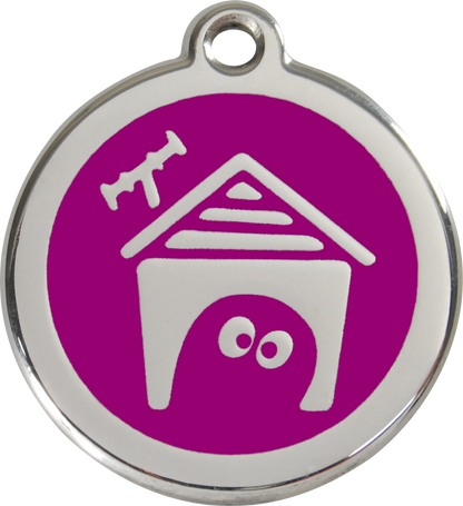 Red Dingo Enamel Dog Tag - Dog House