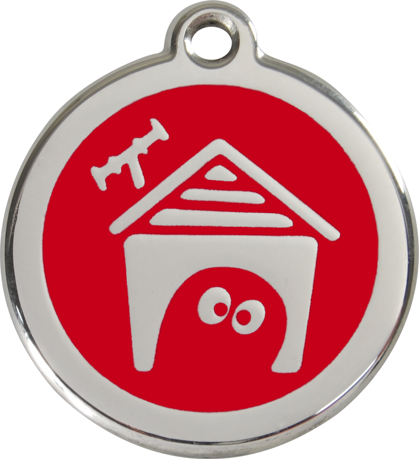 Red Dingo Enamel Dog Tag - Dog House