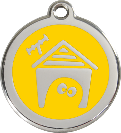Red Dingo Enamel Dog Tag - Dog House