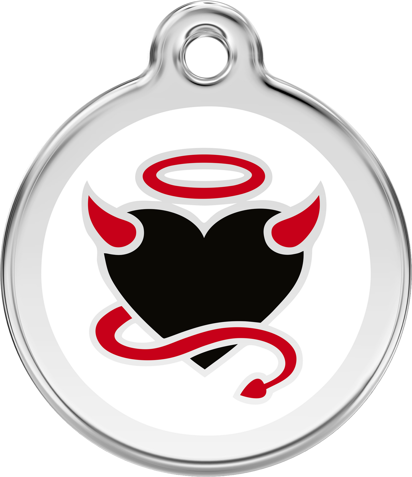 Red Dingo "Devil" Enamel Dog Tag