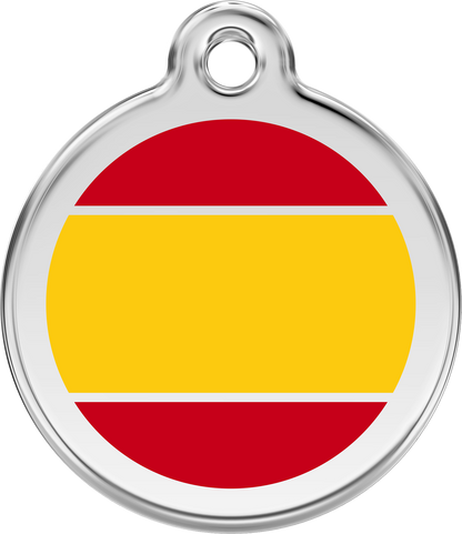 Red Dingo ''Flags'' Enamel Dog Tag