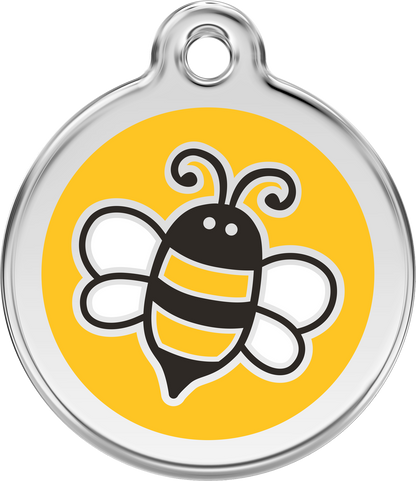 Red Dingo Enamel Dog Tag - Bumblebee