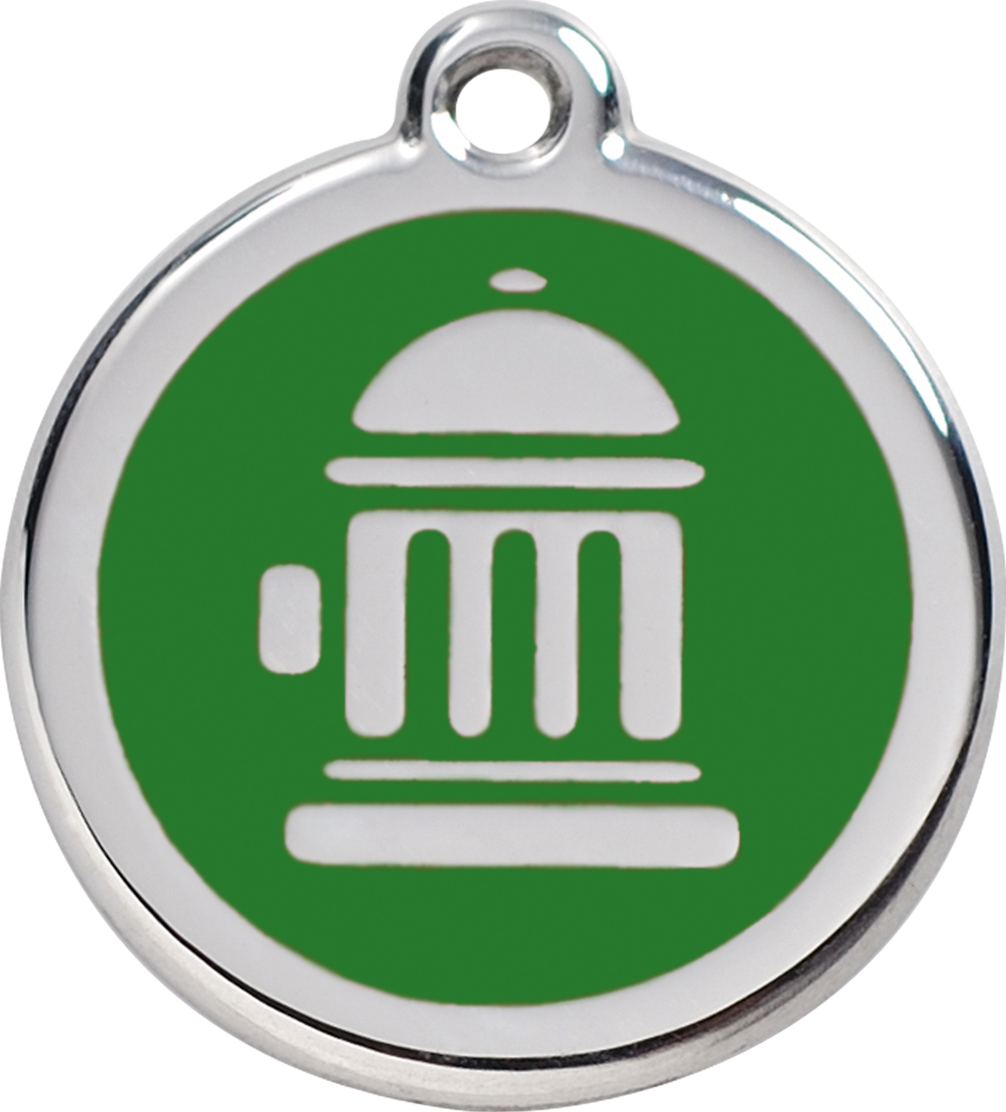 Red Dingo Enamel Dog Tag - Fire Hydrant