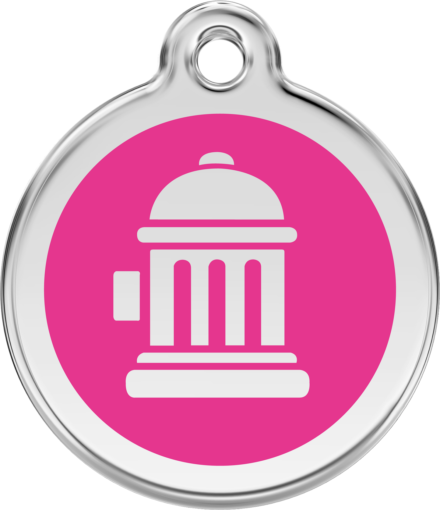 Red Dingo Enamel Dog Tag - Fire Hydrant