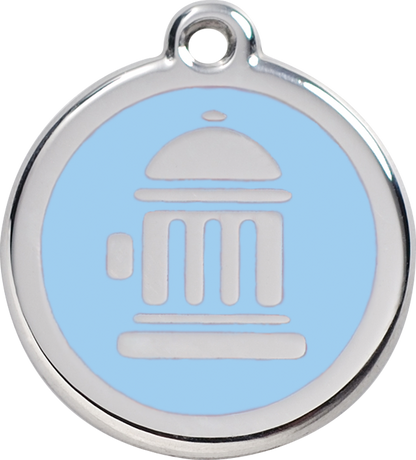 Red Dingo Enamel Dog Tag - Fire Hydrant