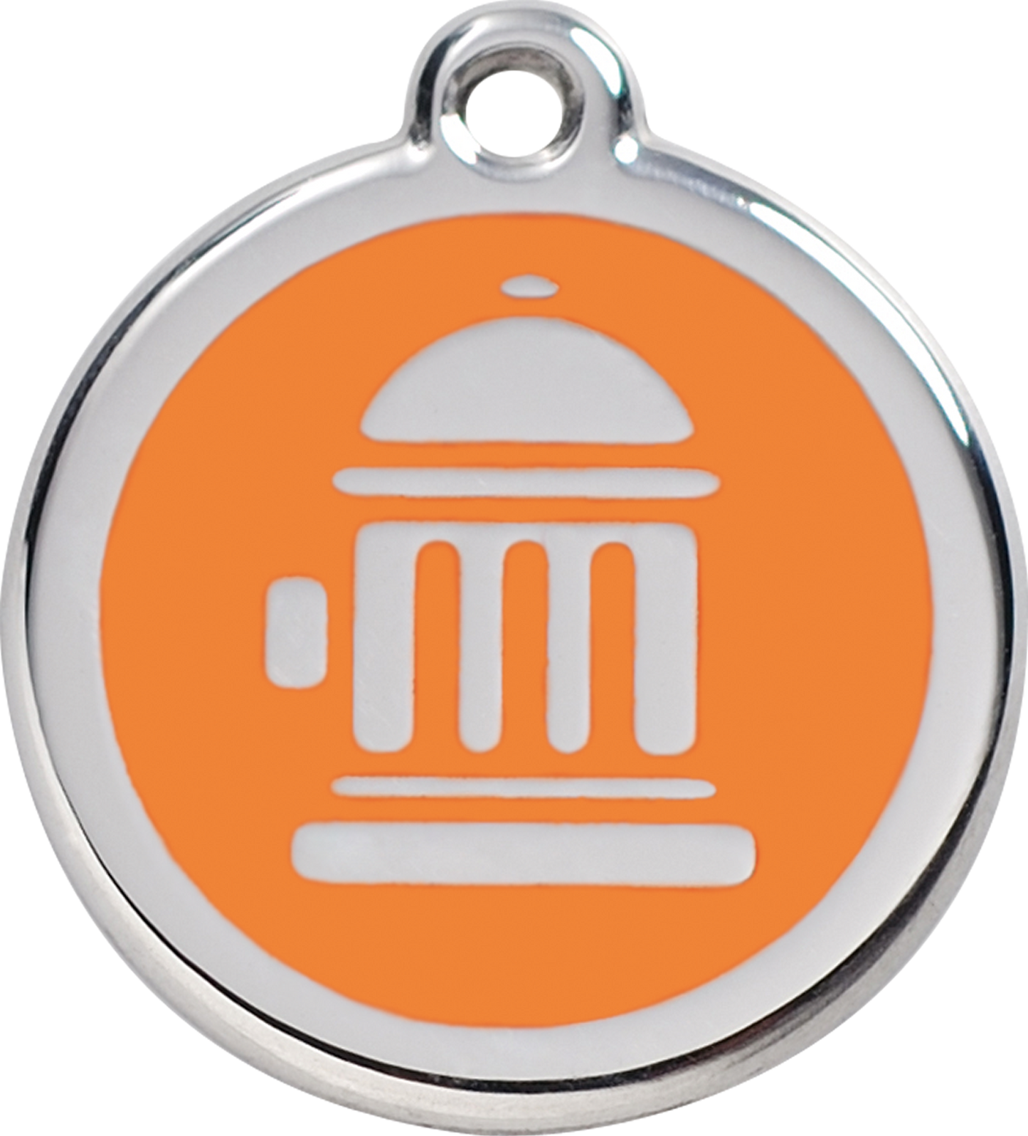 Red Dingo Enamel Dog Tag - Fire Hydrant