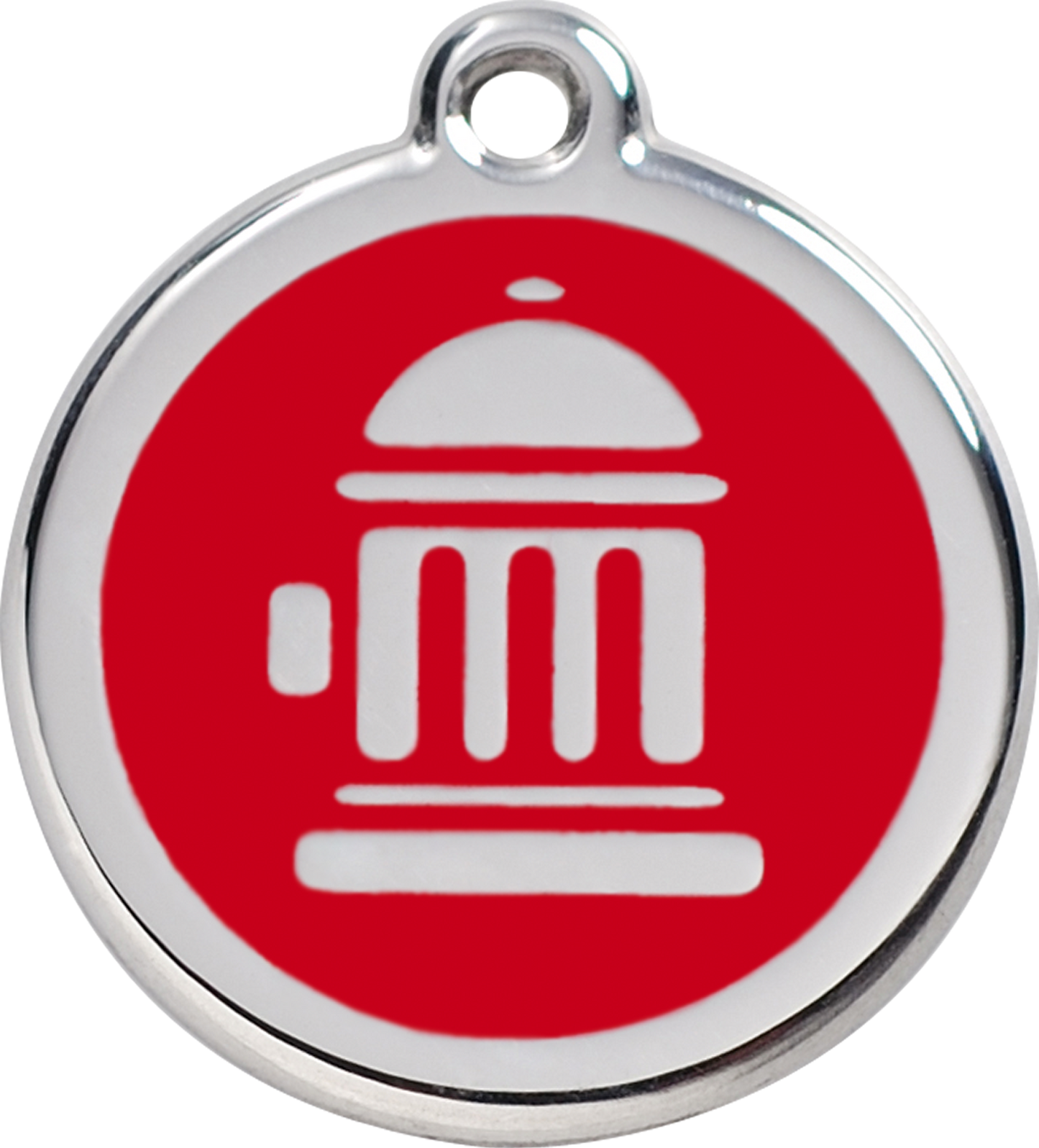 Red Dingo Enamel Dog Tag - Fire Hydrant