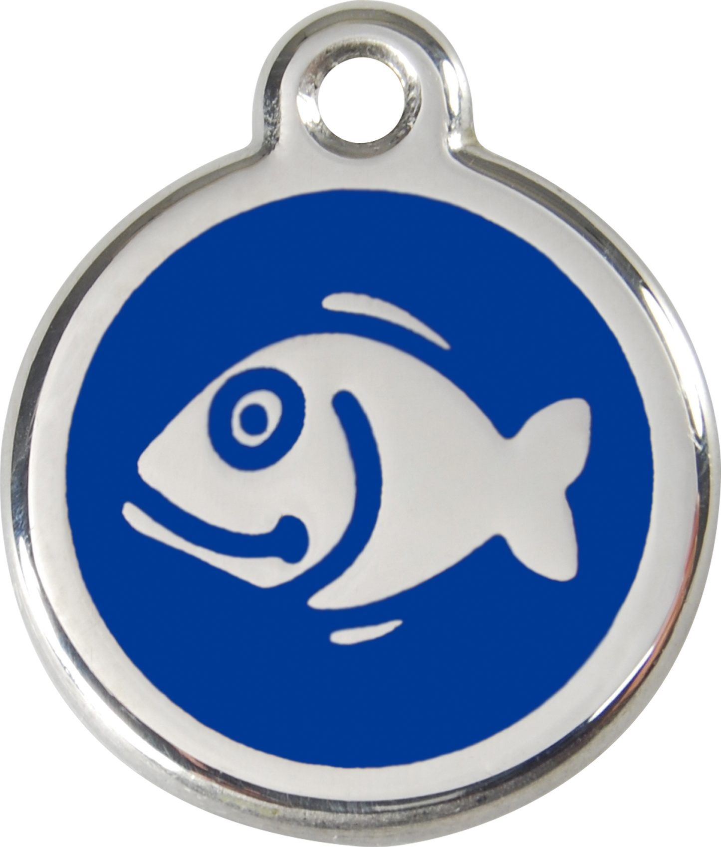 Red Dingo Enamel Cat Tag - Fish