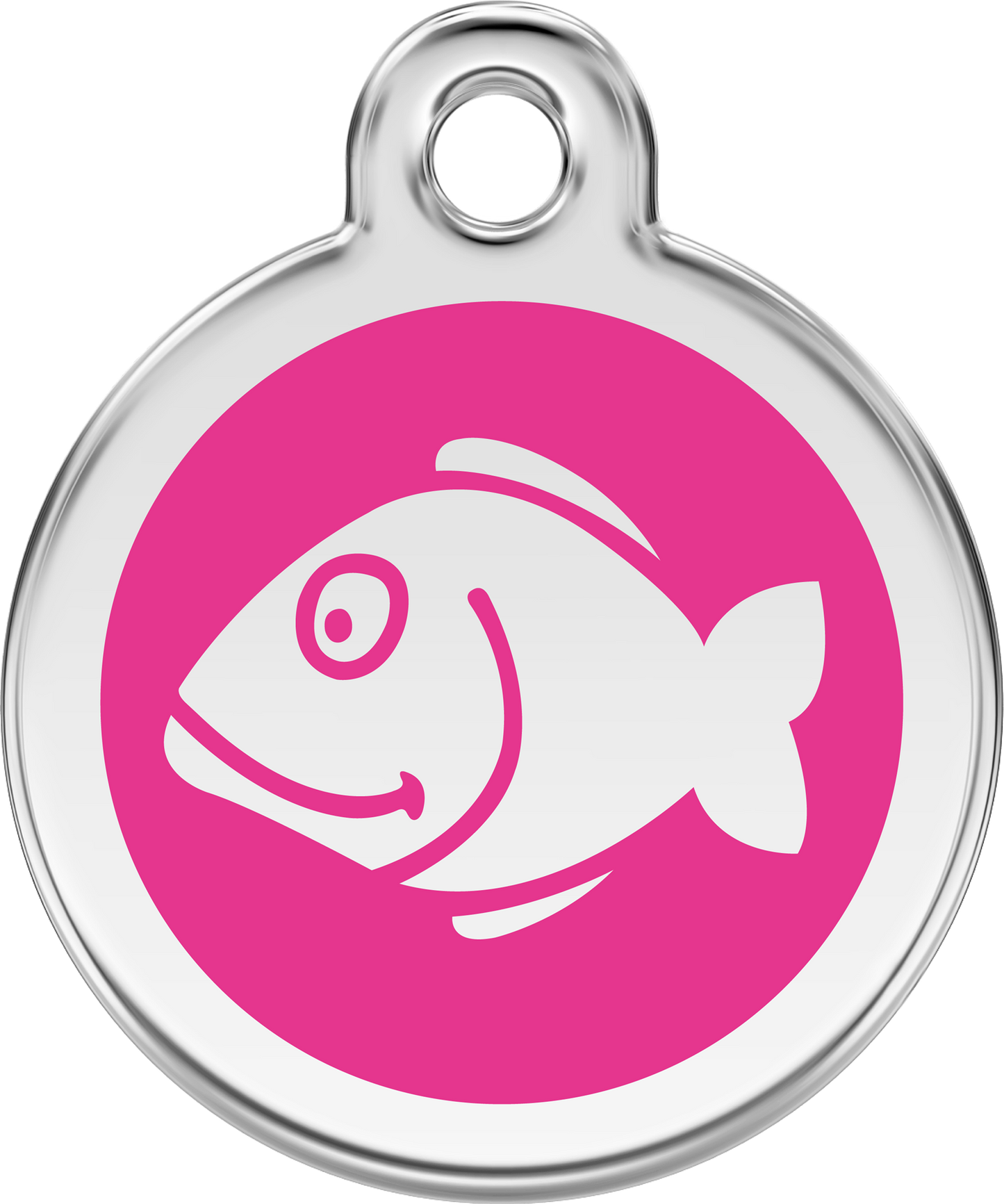 Red Dingo Enamel Cat Tag - Fish