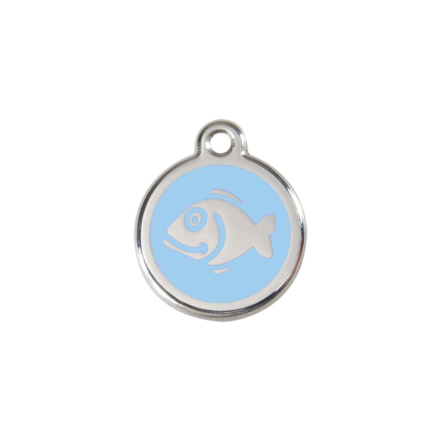 Red Dingo Enamel Cat Tag - Fish