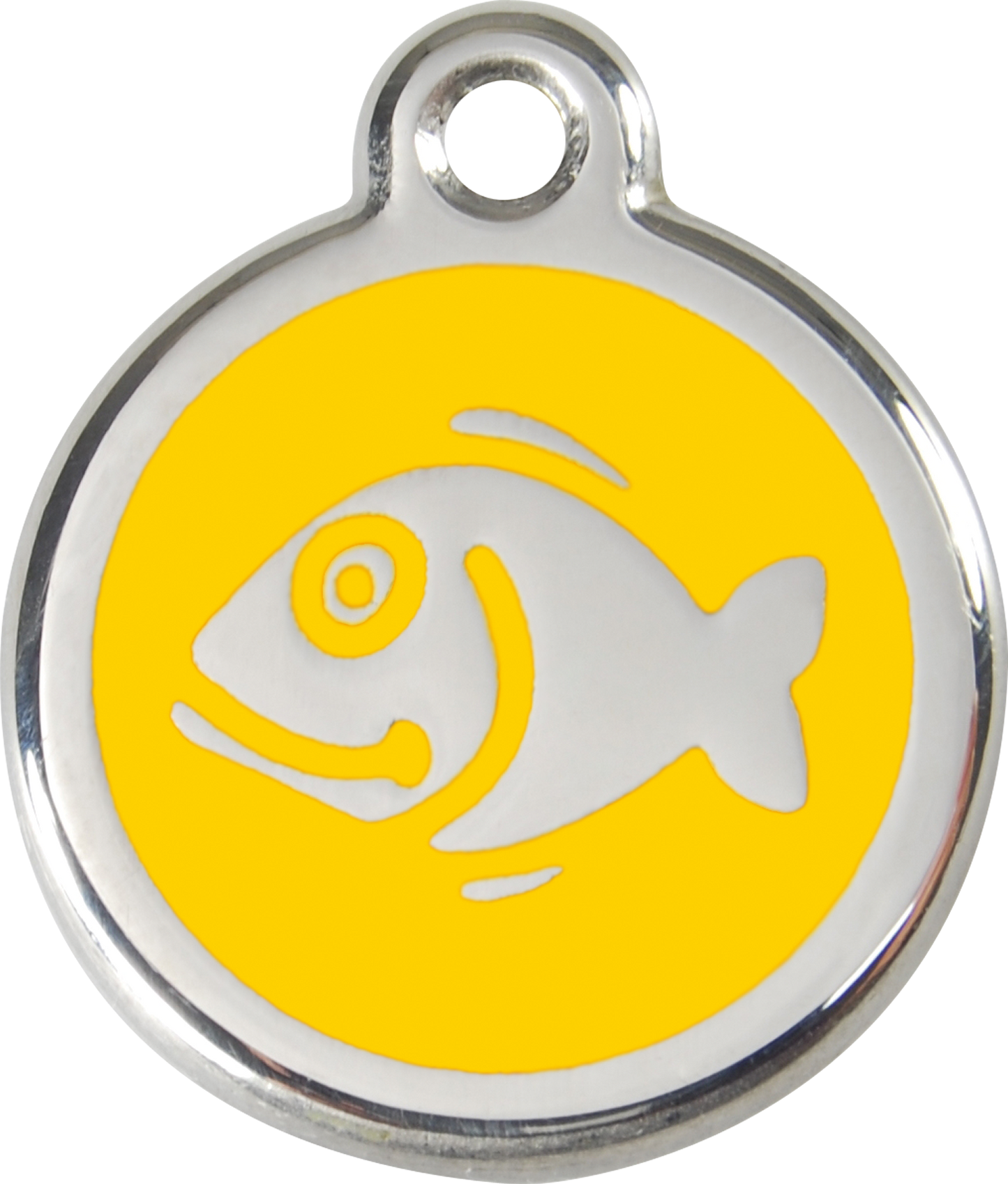 Red Dingo Enamel Cat Tag - Fish