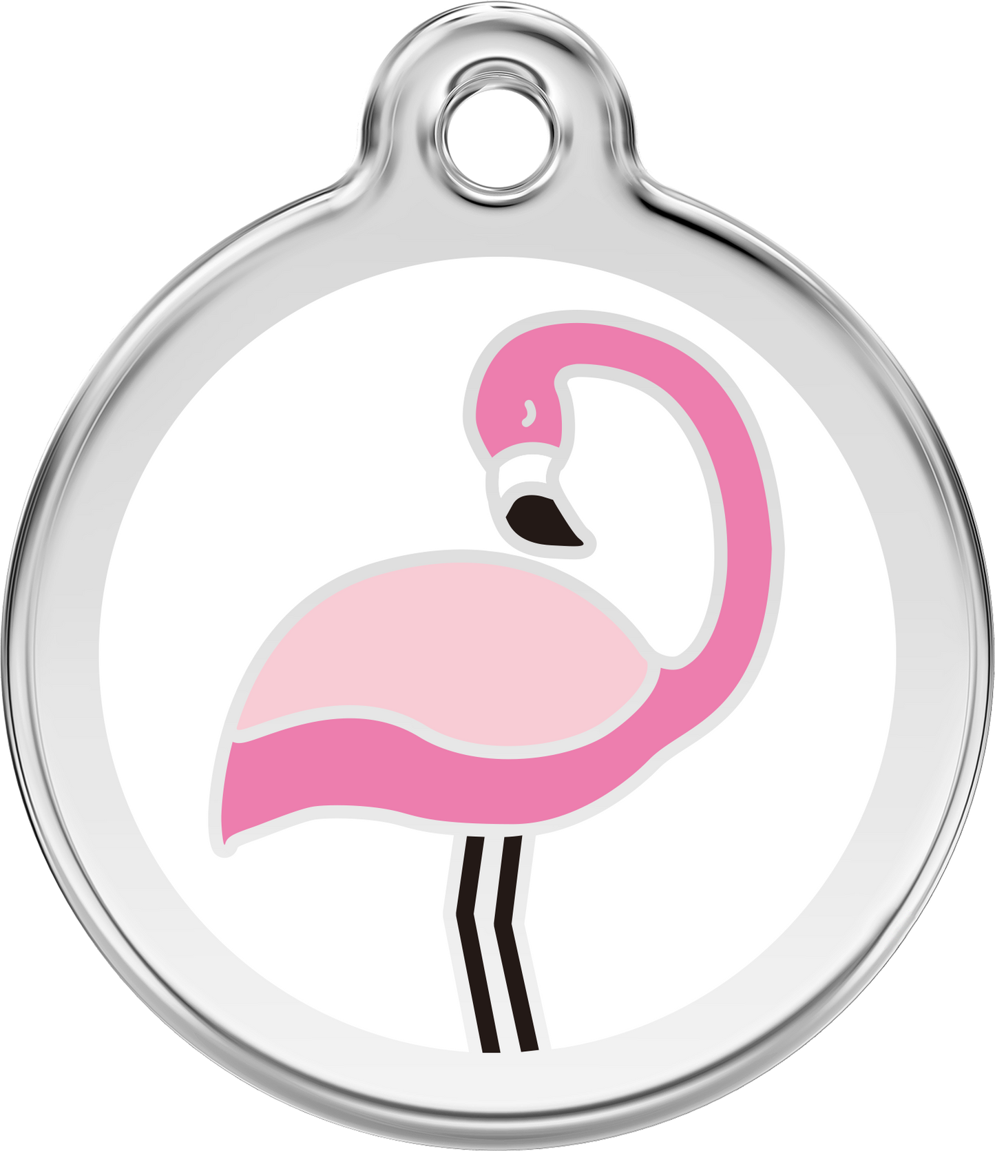 Red Dingo "Flamingo" Enamel Dog Tag
