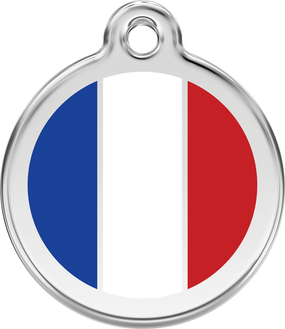 Red Dingo ''Flags'' Enamel Dog Tag