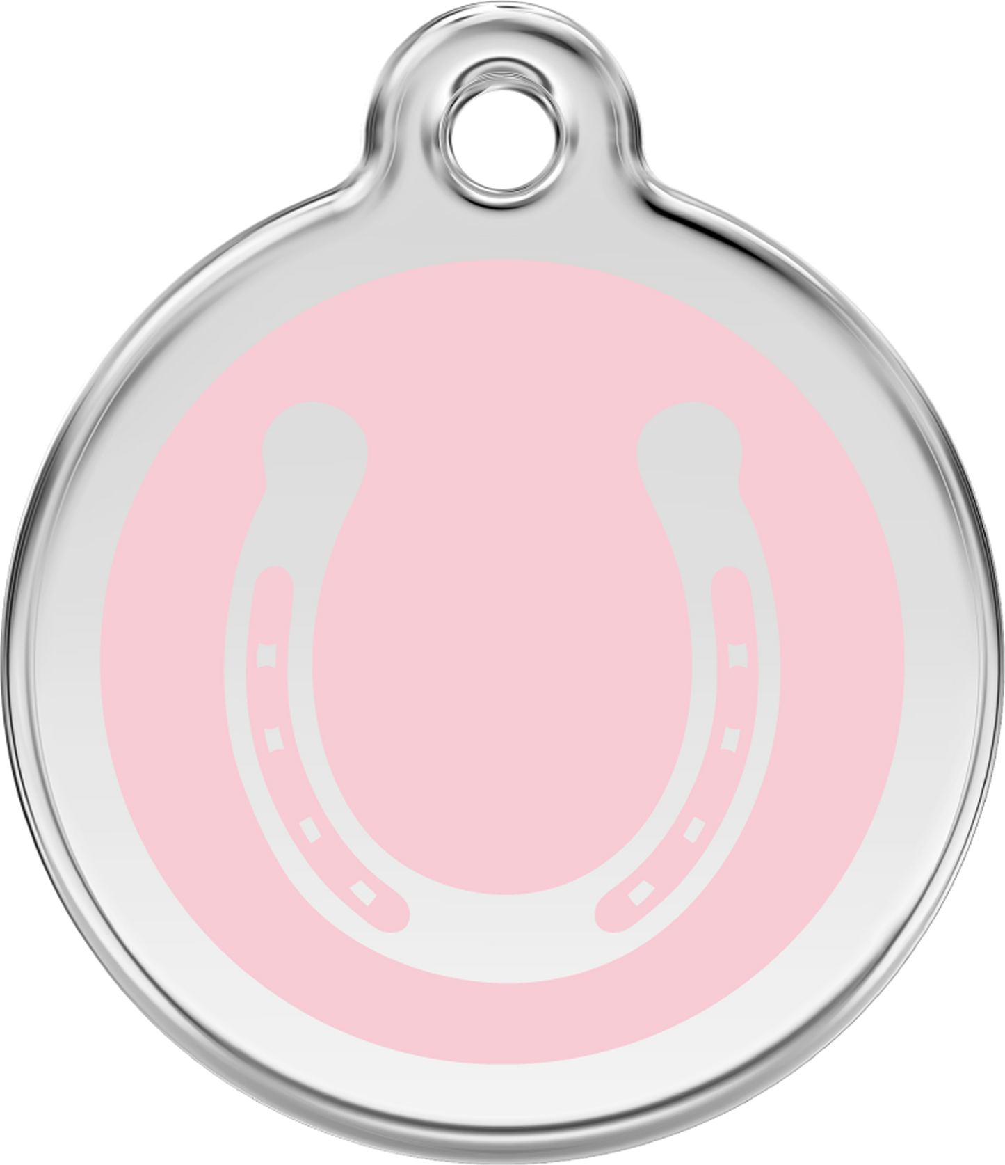 Red Dingo Enamel Dog Tag - Horseshoe
