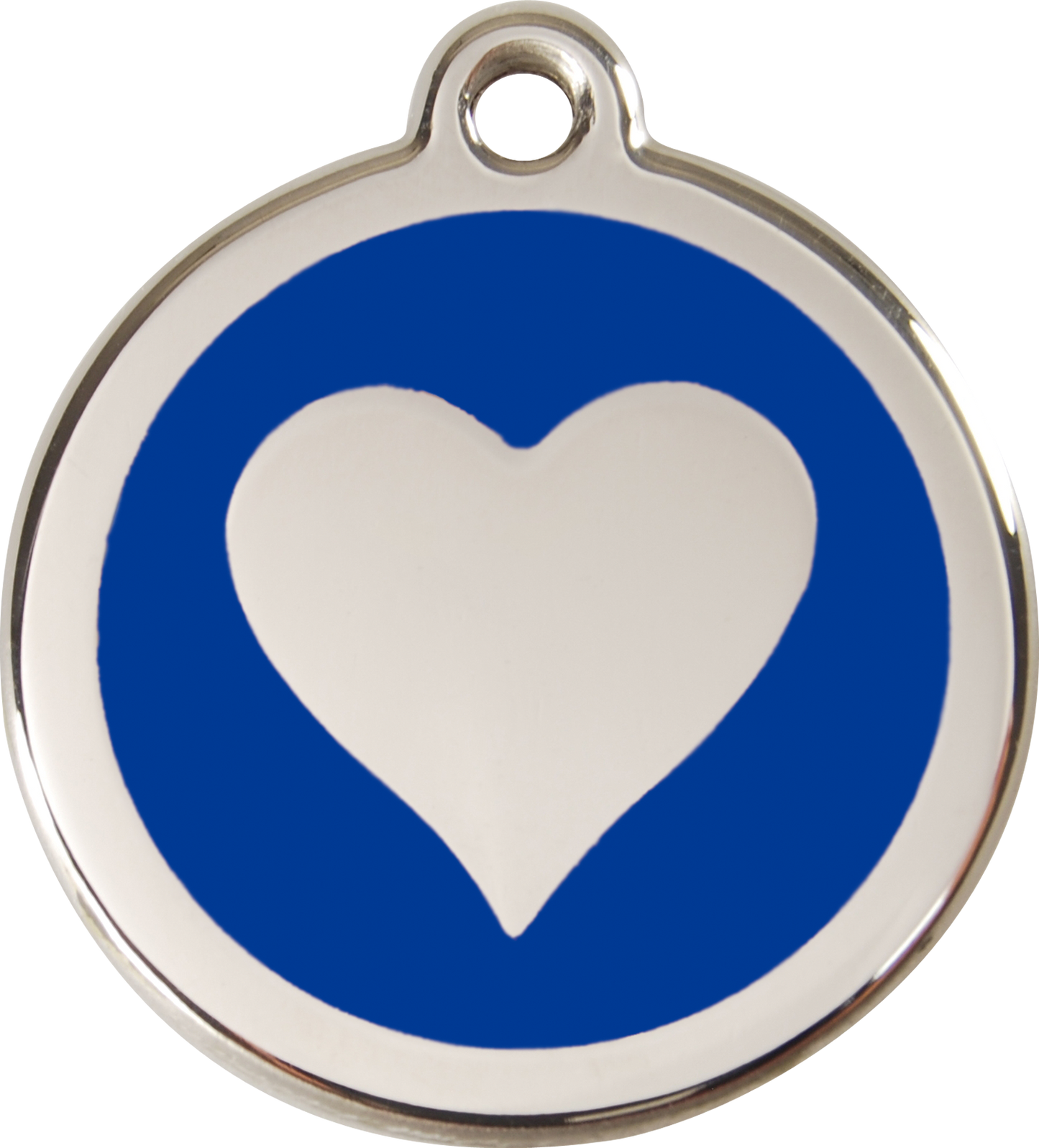 Red Dingo Enamel Dog Tag - Heart