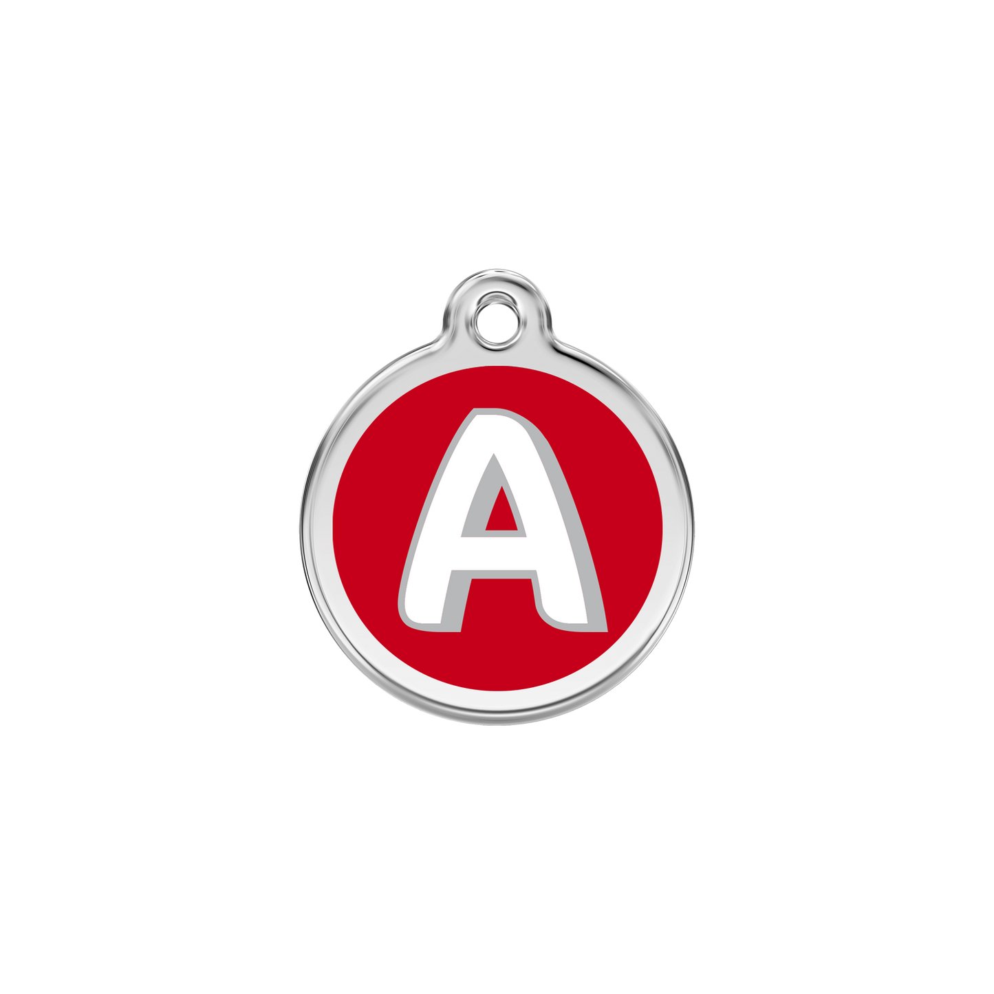 Red Dingo Enamel Dog Tag - Alphabet