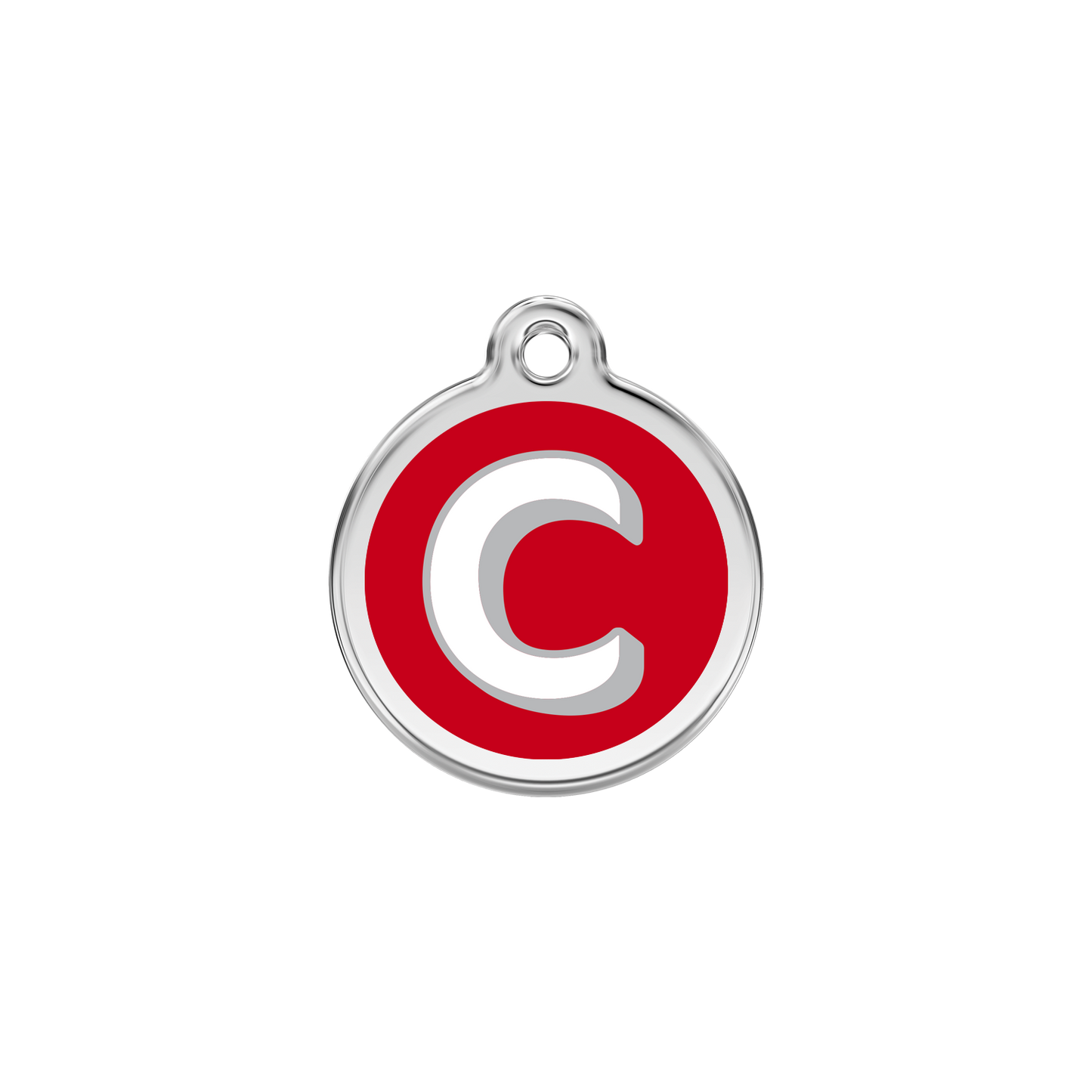 Red Dingo Enamel Dog Tag - Alphabet