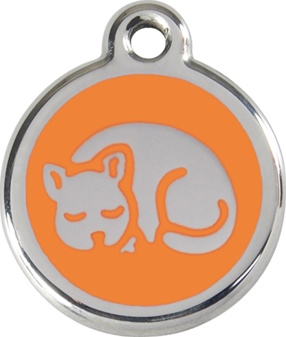 Red Dingo Enamel Cat Tag - Kitten