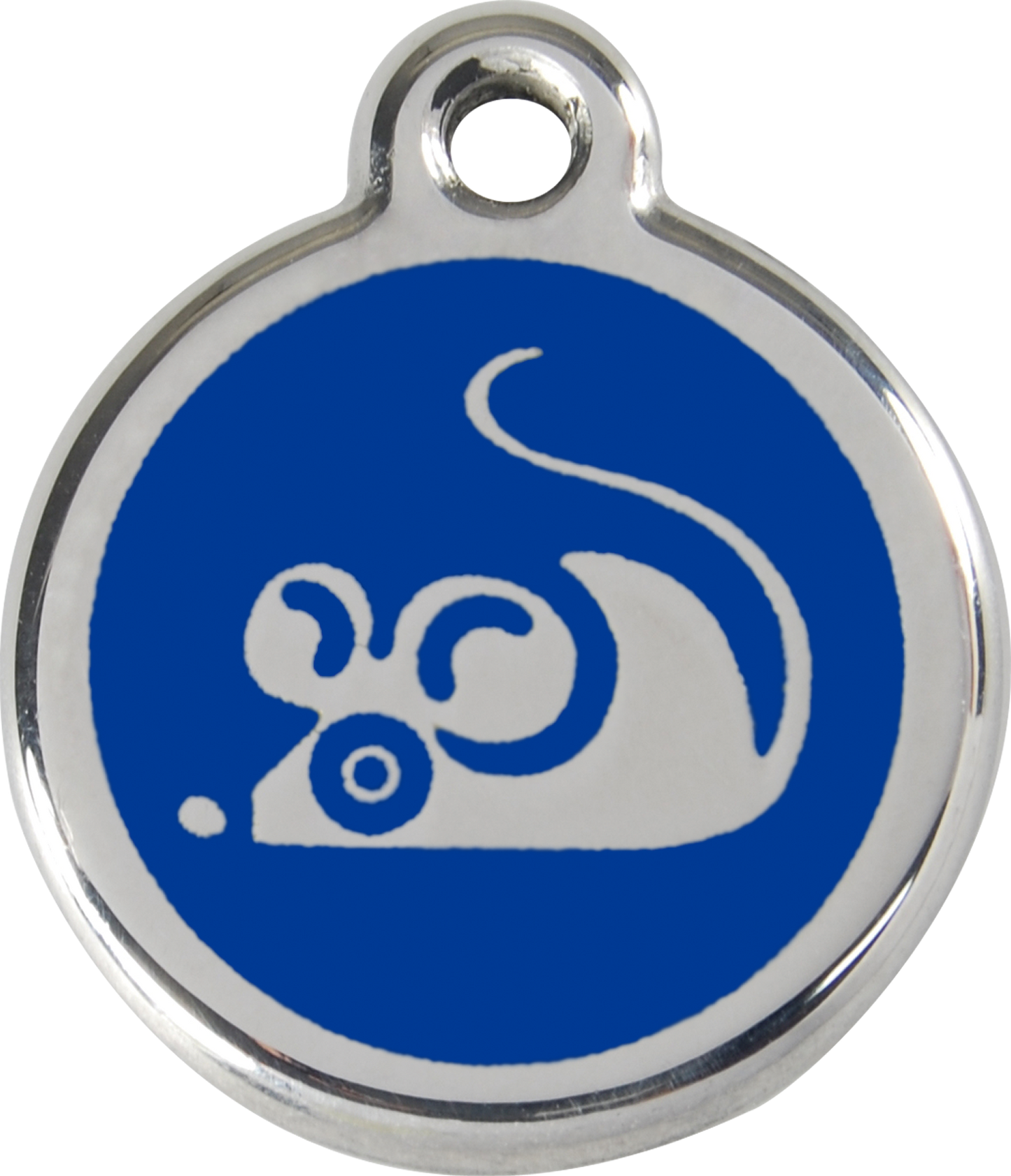 Red Dingo Enamel Cat Tag - Mouse