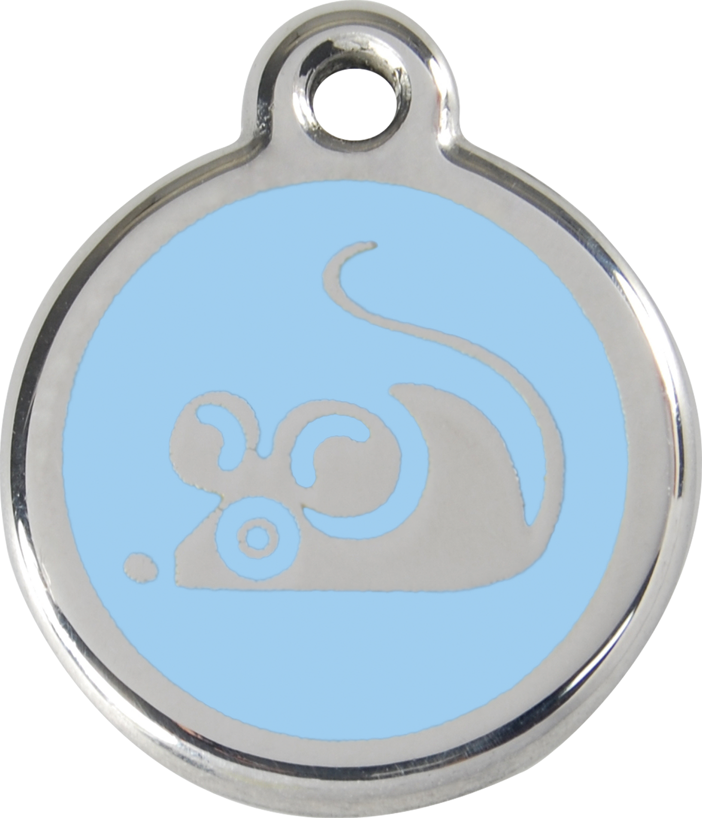 Red Dingo Enamel Cat Tag - Mouse