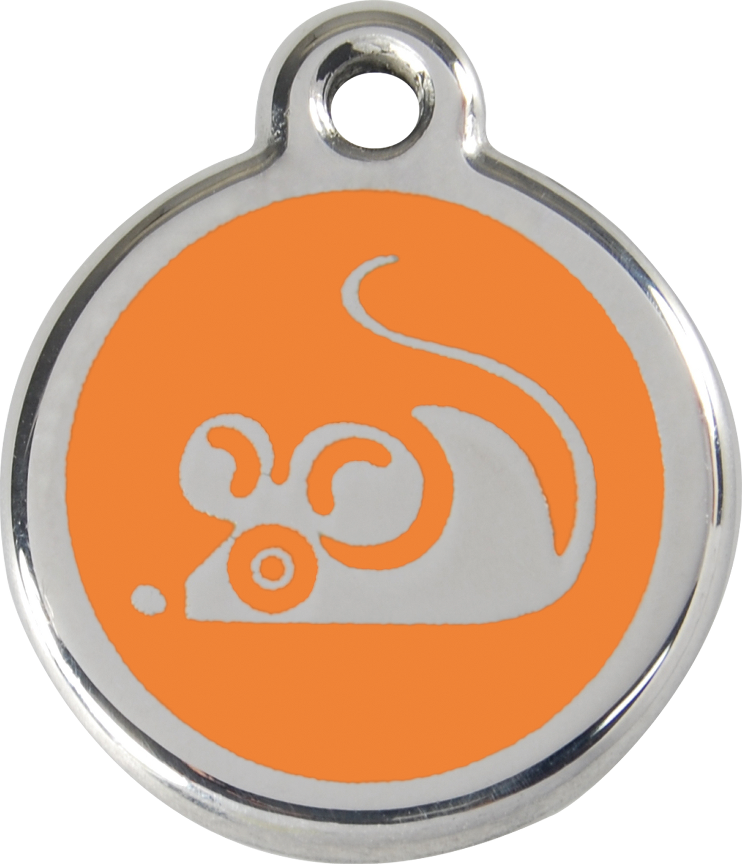 Red Dingo Enamel Cat Tag - Mouse