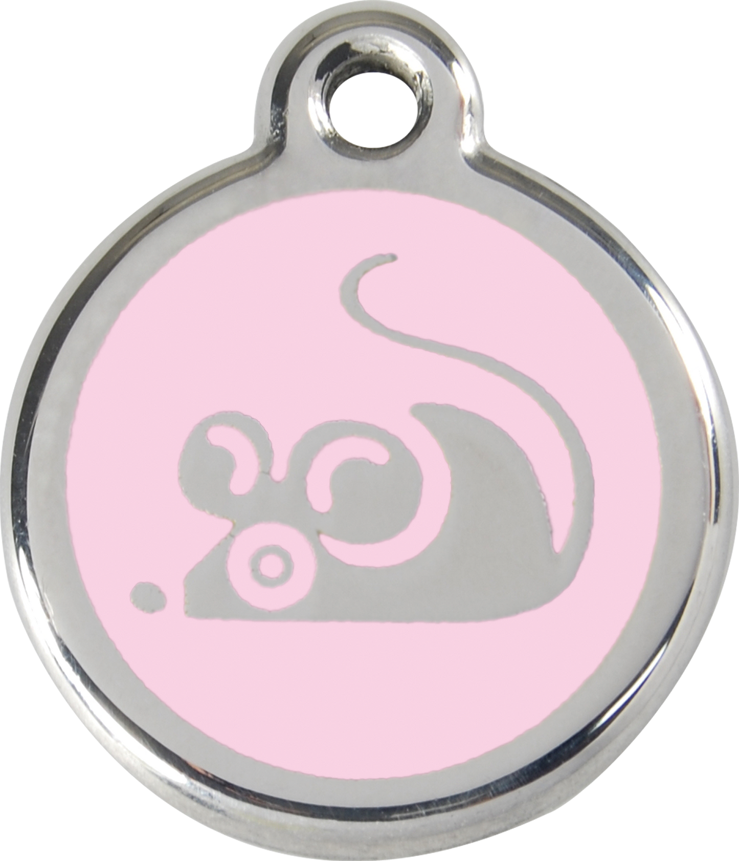 Red Dingo Enamel Cat Tag - Mouse