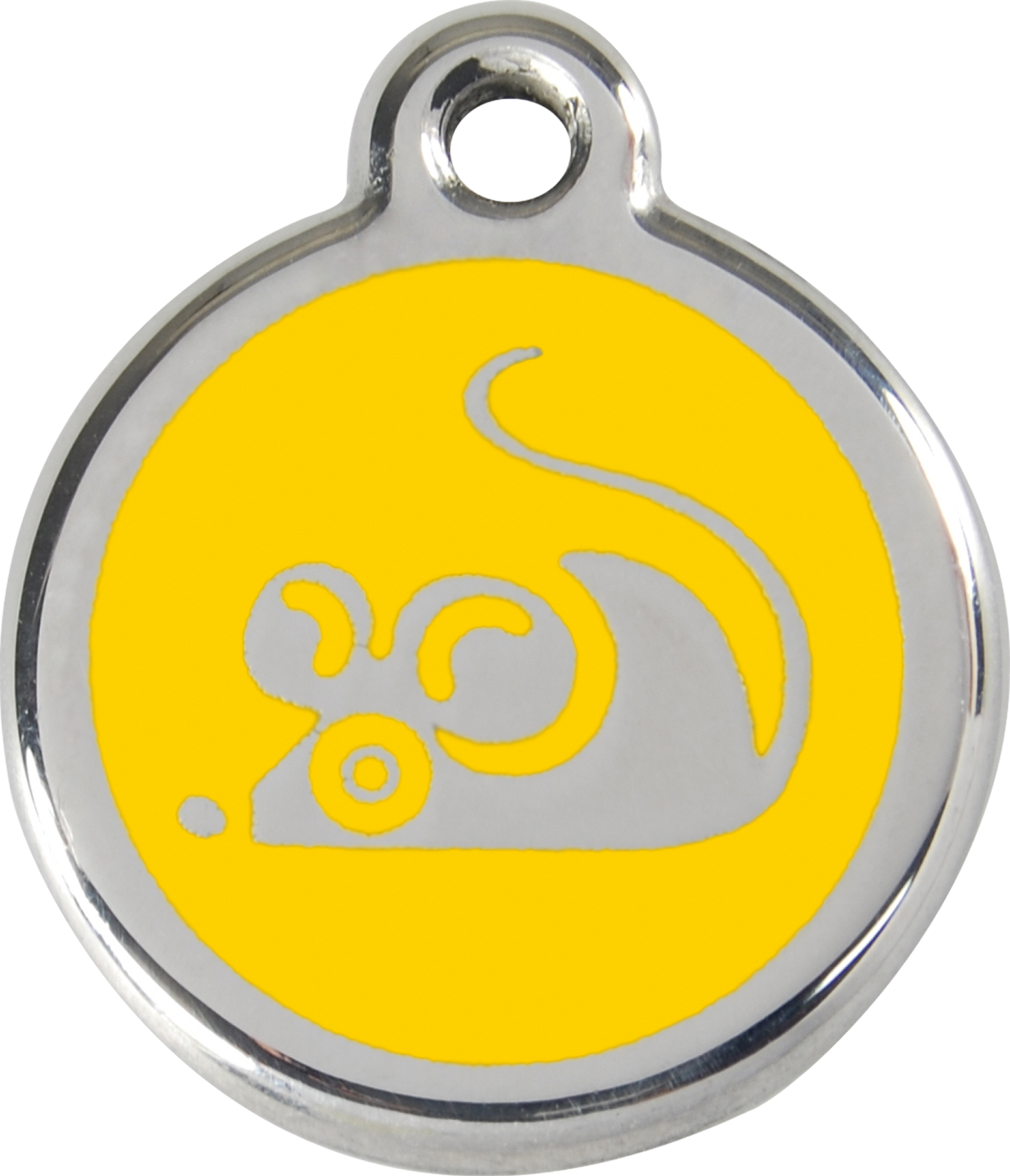 Red Dingo Enamel Cat Tag - Mouse