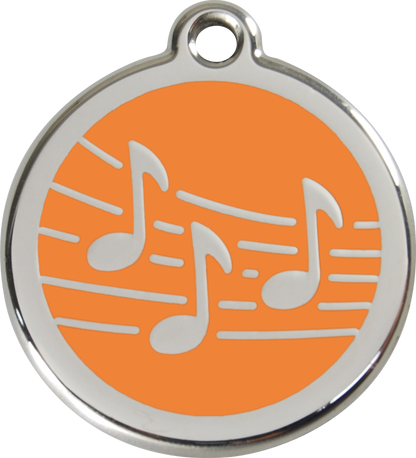Red Dingo Enamel Dog Tag - Music