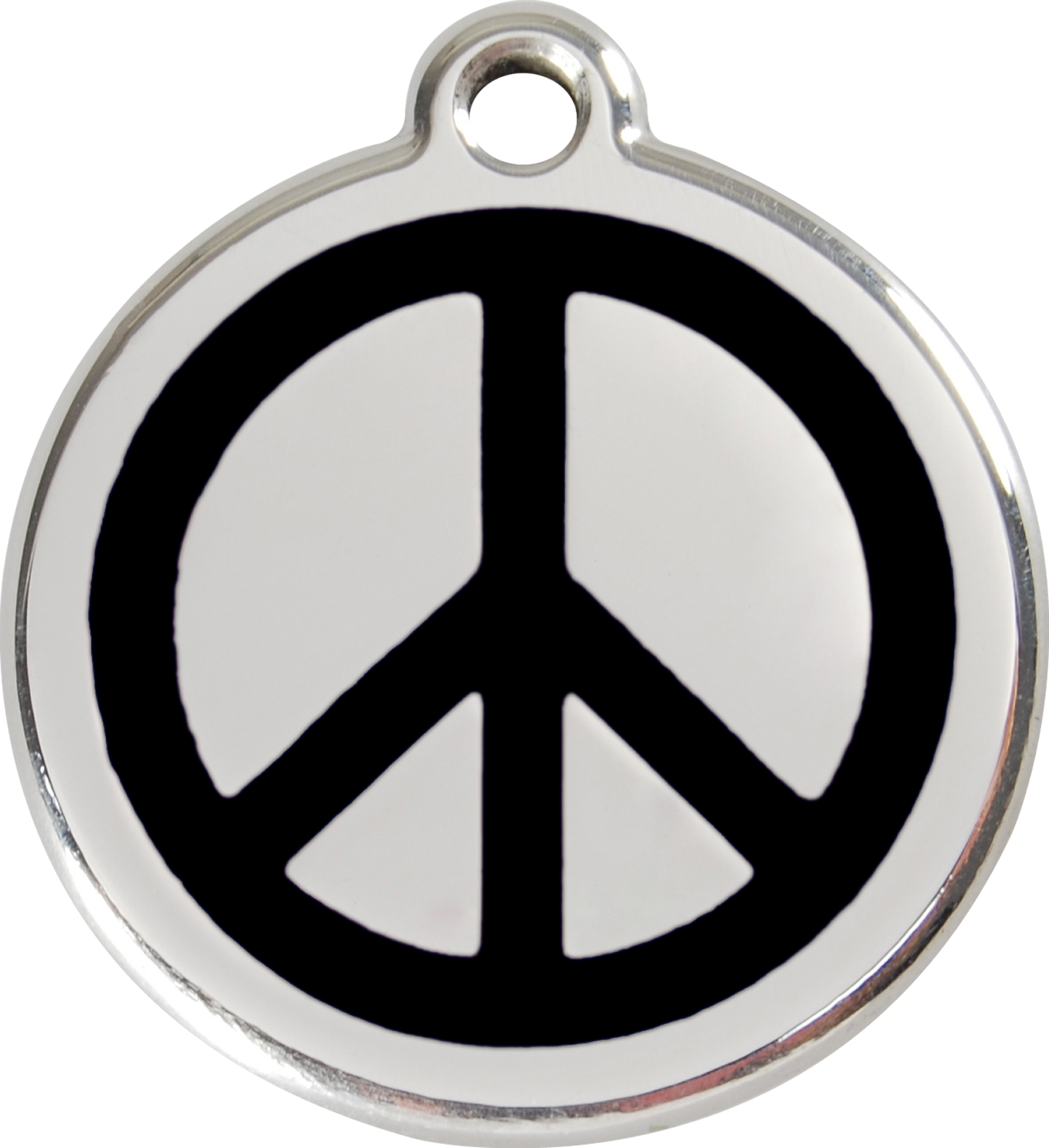 Red Dingo Enamel Dog Tag - Peace