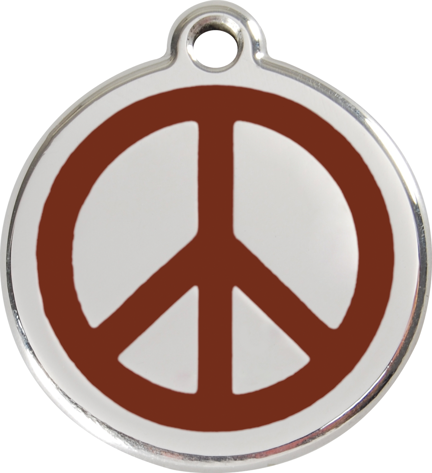 Red Dingo Enamel Dog Tag - Peace