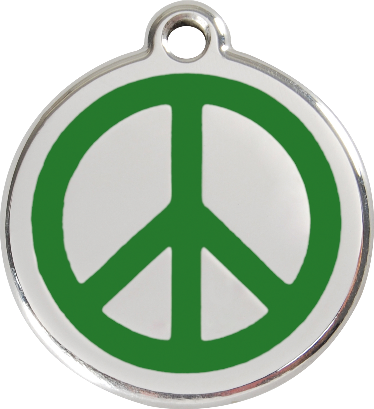 Red Dingo Enamel Dog Tag - Peace