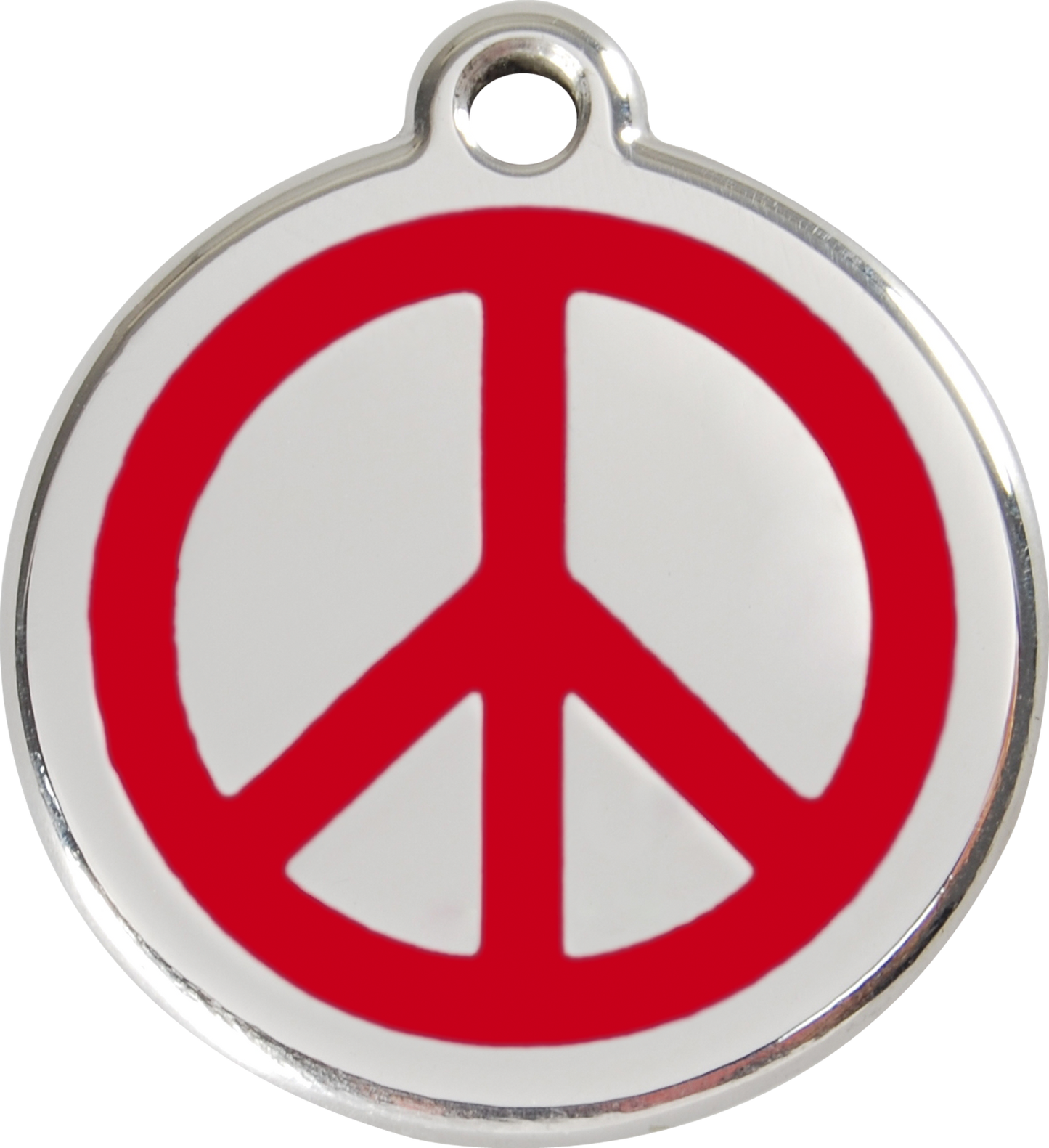 Red Dingo Enamel Dog Tag - Peace