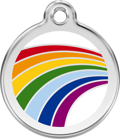 Red Dingo "Rainbow" Enamel Dog Tag