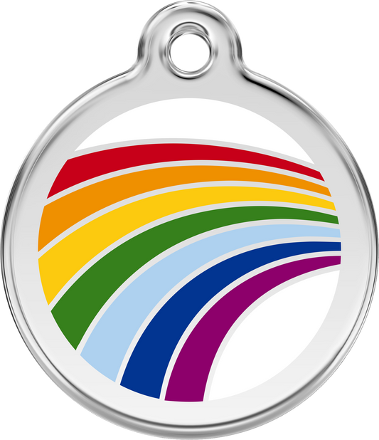Red Dingo "Rainbow" Enamel Dog Tag