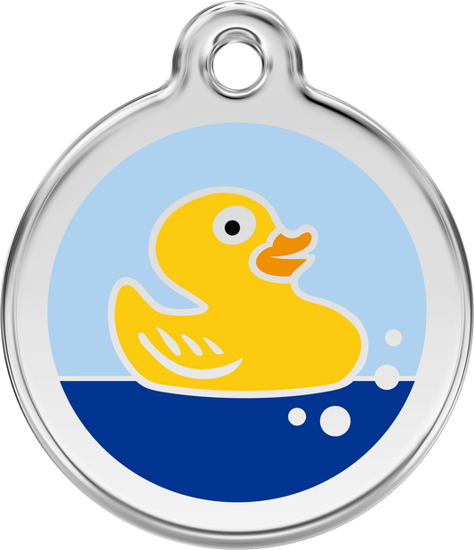 Red Dingo "Rubber Duck" Enamel Dog Tag