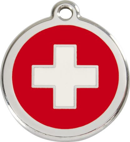 Red Dingo ''Flags'' Enamel Dog Tag