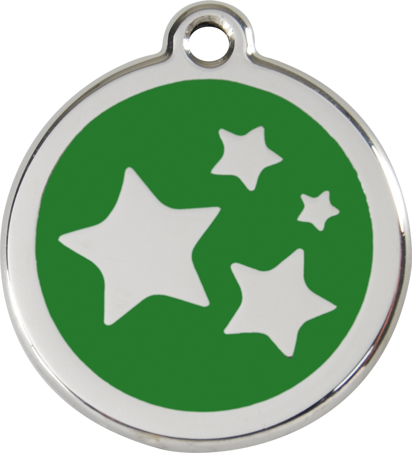 Red Dingo Enamel Dog Tag - Stars