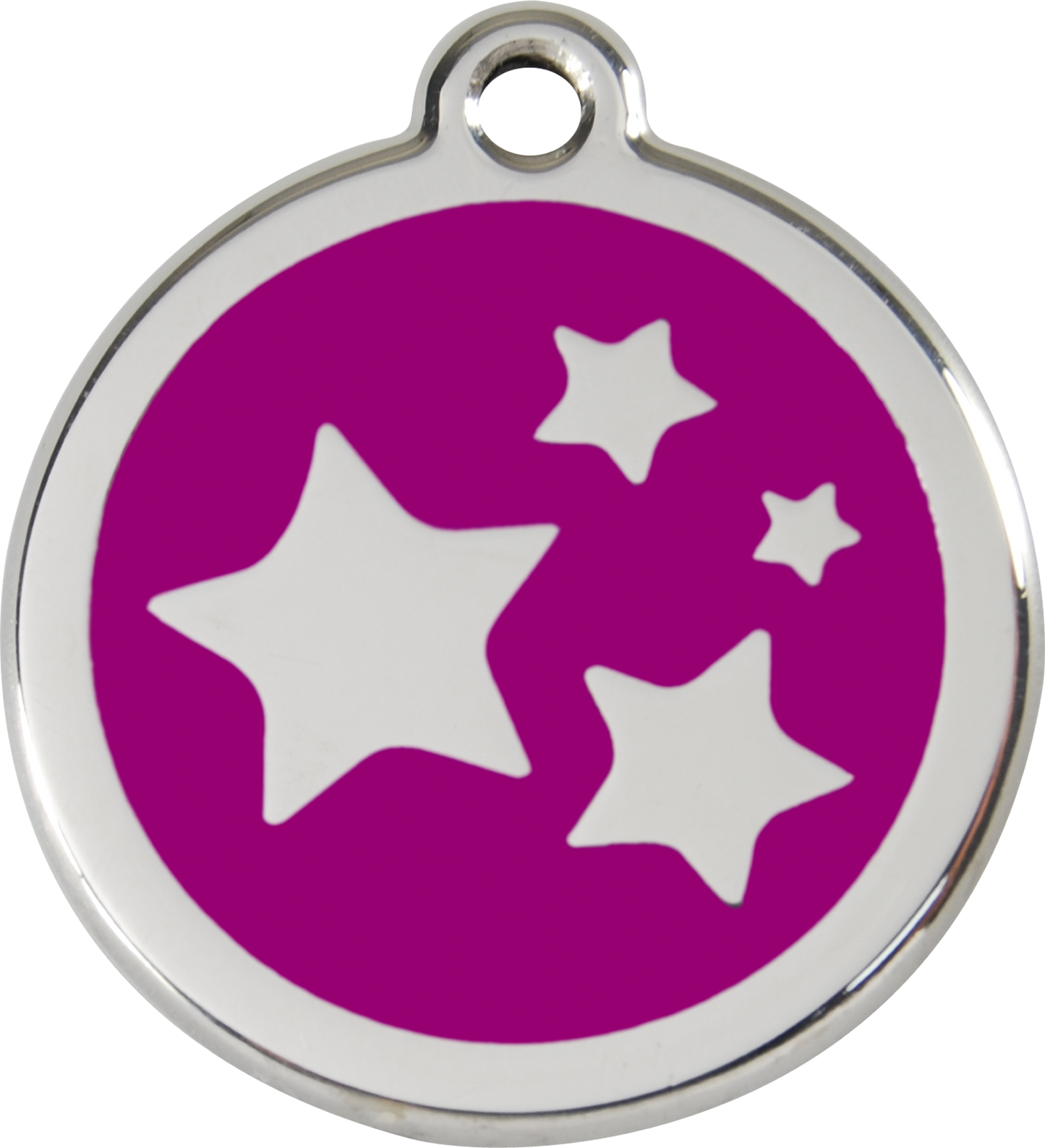 Red Dingo Enamel Dog Tag - Stars