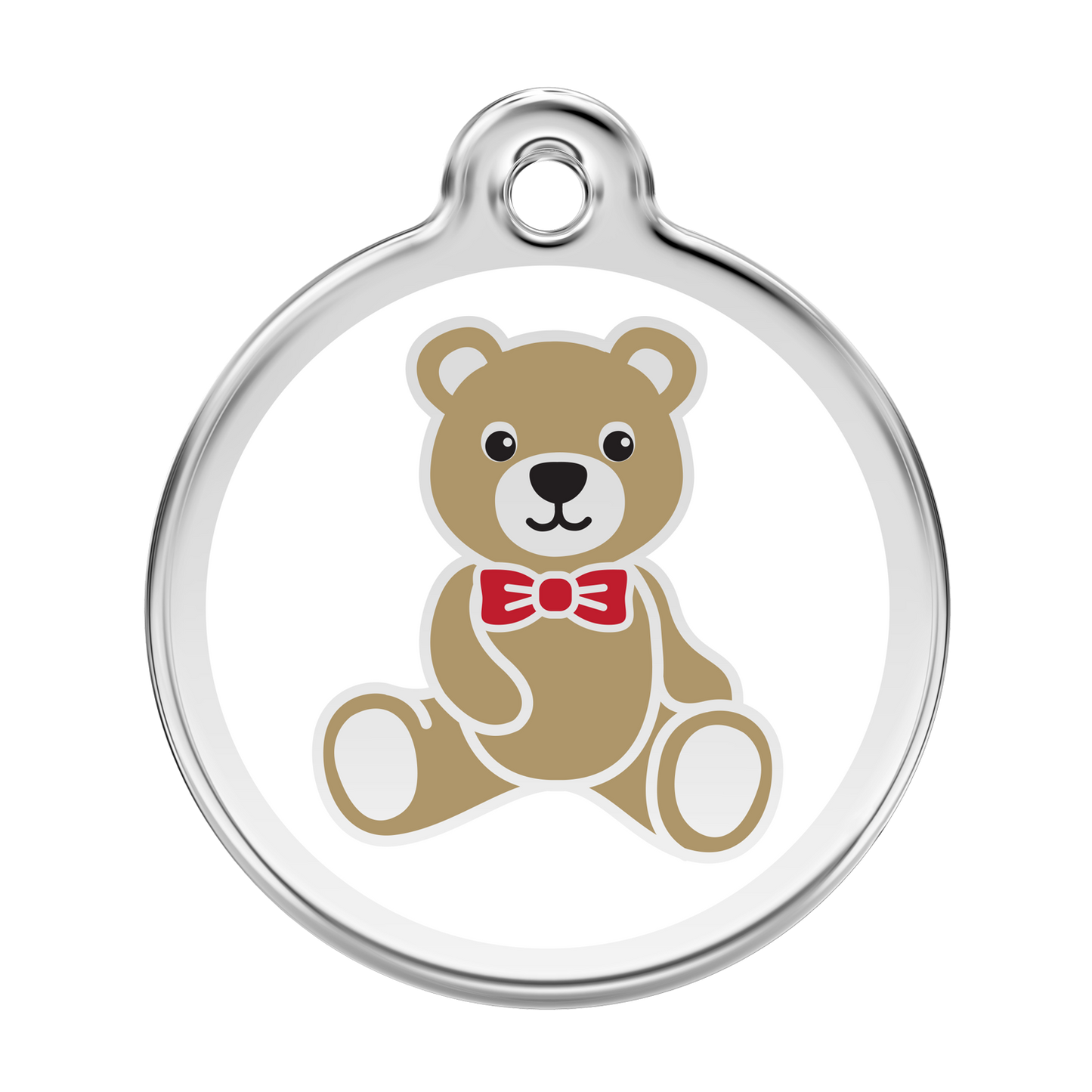 Red Dingo "Teddy Bear" Enamel Dog Tag