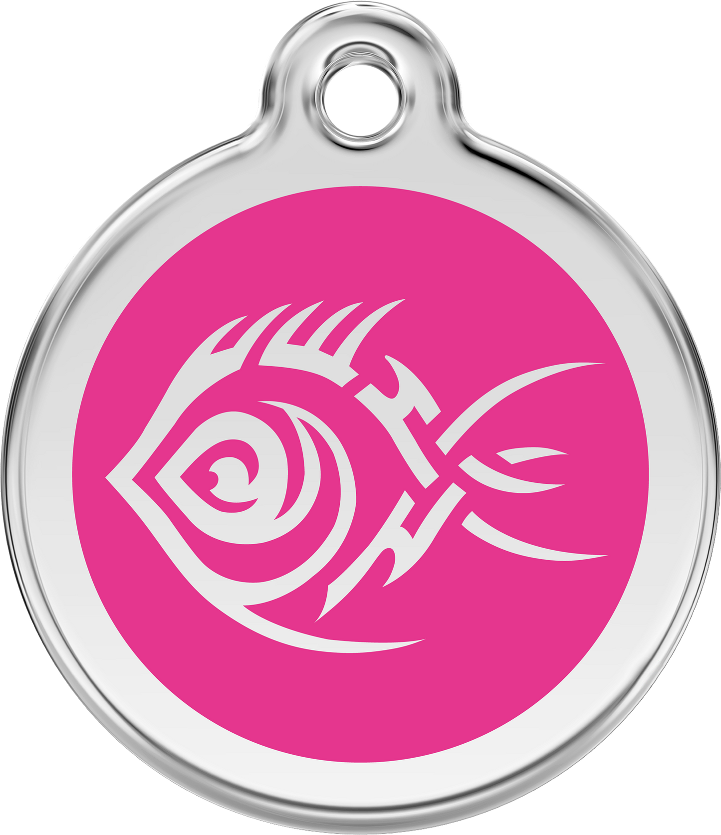 Red Dingo Enamel Dog Tag - Tribal Fish