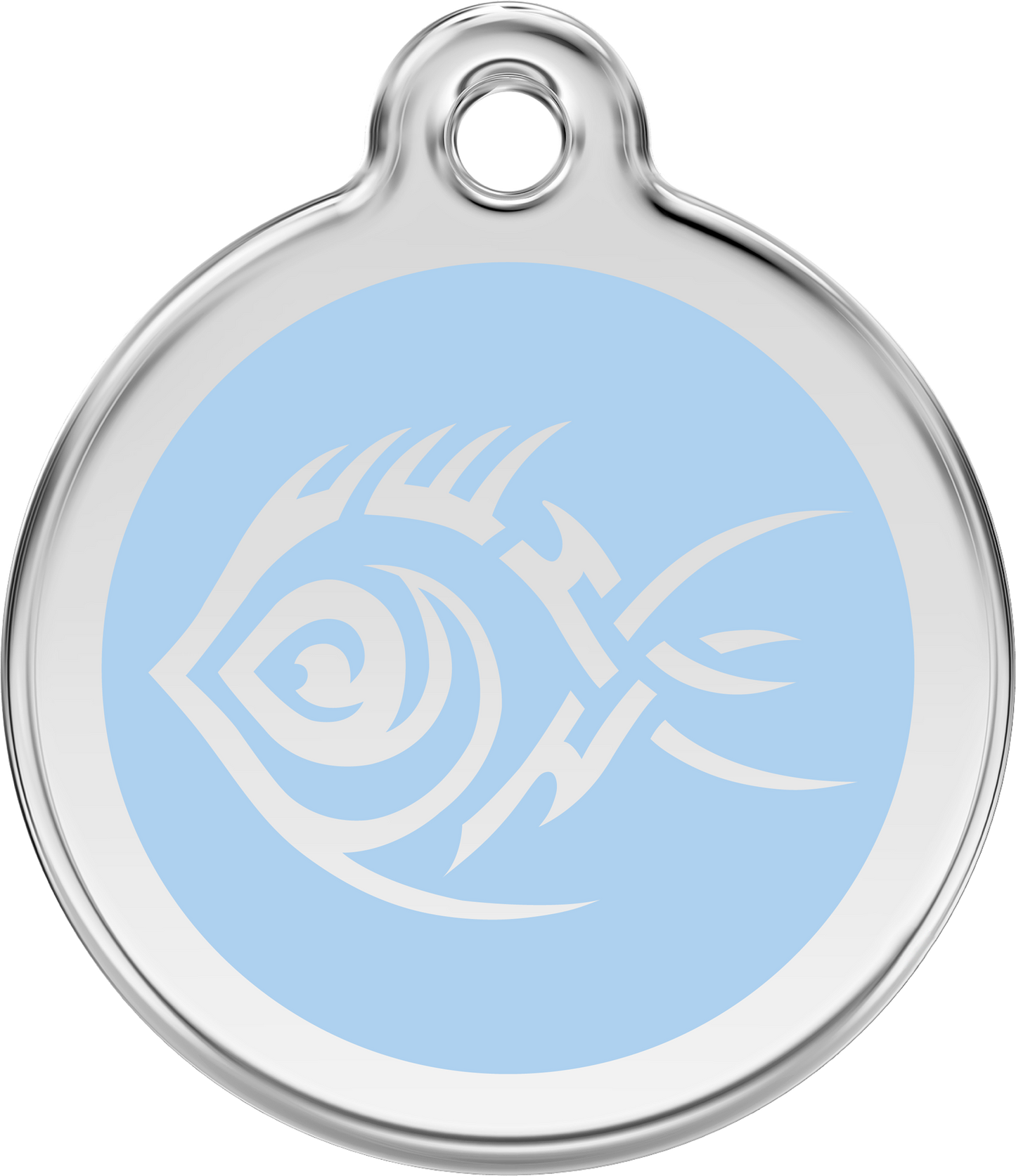 Red Dingo Enamel Dog Tag - Tribal Fish