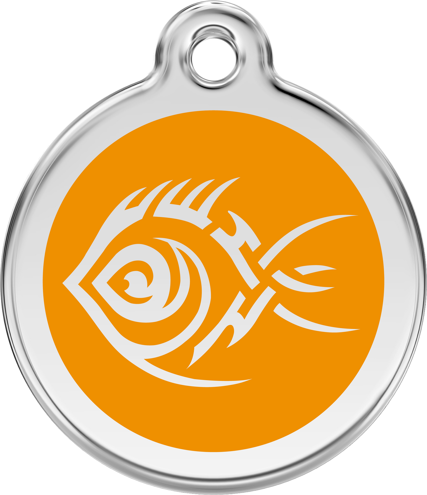 Red Dingo Enamel Dog Tag - Tribal Fish