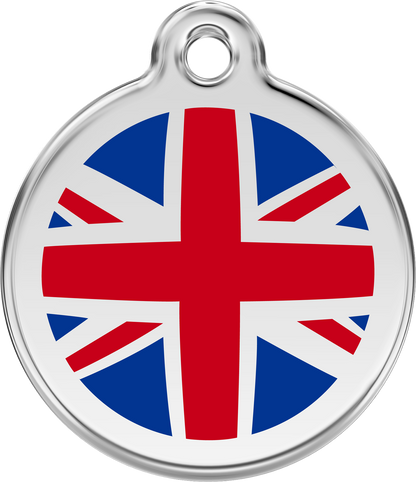 Red Dingo ''Flags'' Enamel Dog Tag